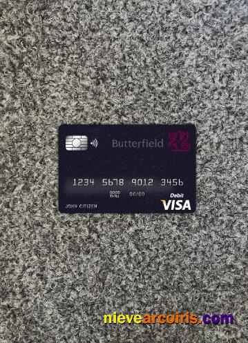 Barbados Butterfield Bank Visa Card Photolook Front Photolook