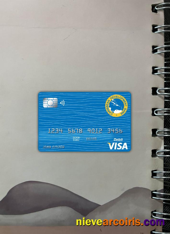 Barbados Caribbean Development Bank Visa Card Debit Photolook Front Preview