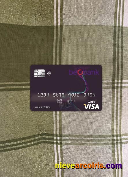 Belgium Beobank Visa Card Photolook Front Sample