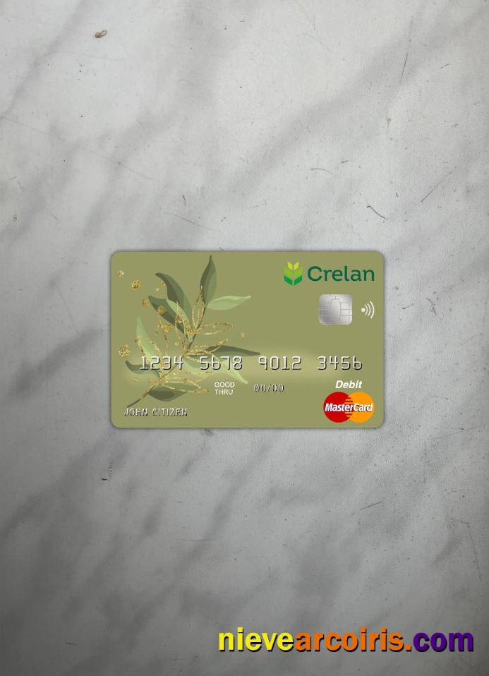 Belgium Crelan Master Card Photolook Front Photolook