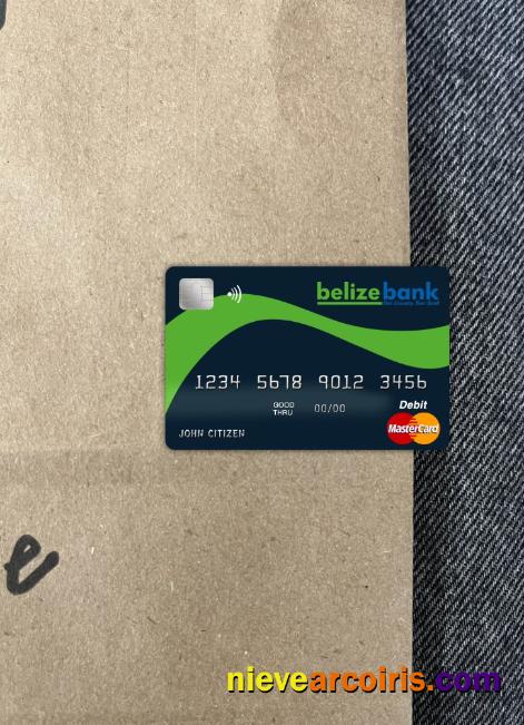 Belize Belizebank Mastercard Photolook Front Photolook