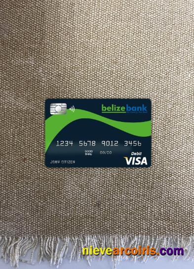 Belize Belizebank Visa Card Photolook Front Photolook