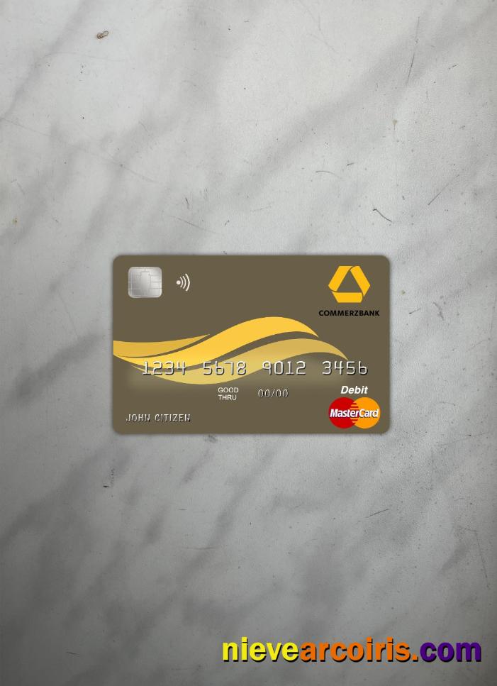 Belize Commerzbank Master Card Photolook Front Sample