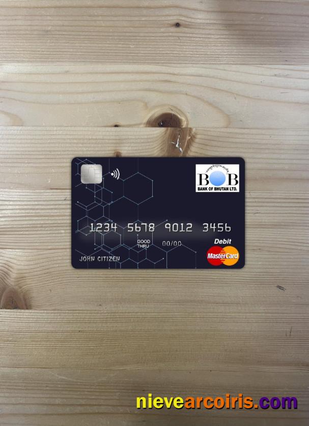 Bhutan Bank Of Bhutan Master Card Photolook Front Photolook