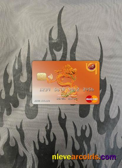Bhutan Druk PNB Bank Mastercard Photolook Front Sample