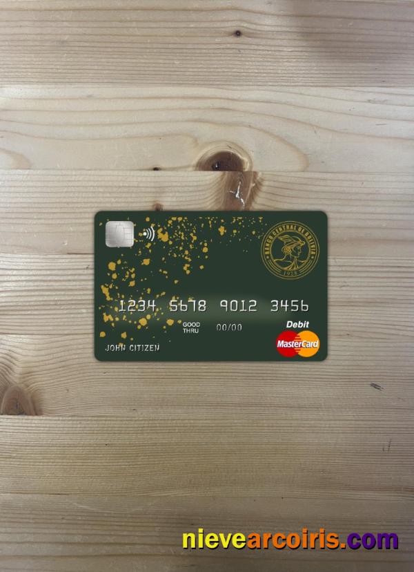 Bolivia Banco Central De Bolivia Bank Master Card Photolook Front Preview