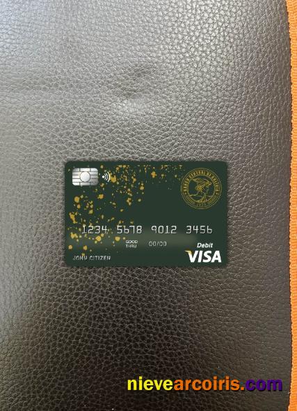 Bolivia Banco Central De Bolivia Bank Visa Card Photolook Front Sample