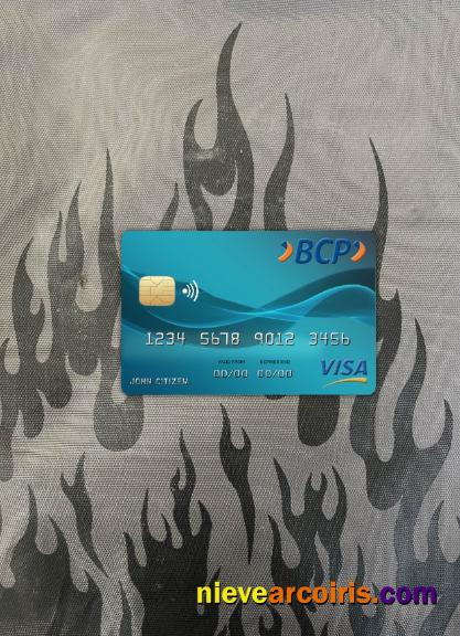 Bolivia Credito Bank Visa Card Photolook Front Preview