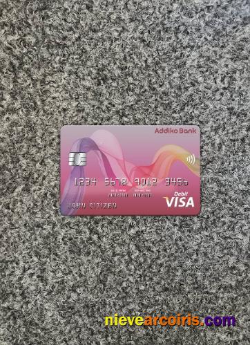Bosnia And Herzegovina Addiko Bank Visa Card Photolook Front Preview