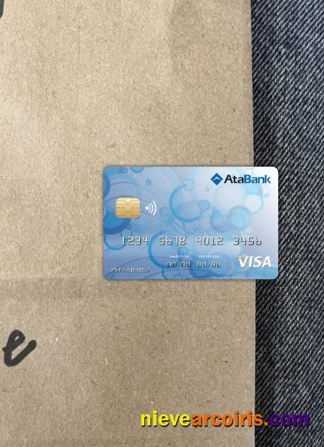 Bosnia And Herzegovina Ata Bank Visa Card Photolook Front Template