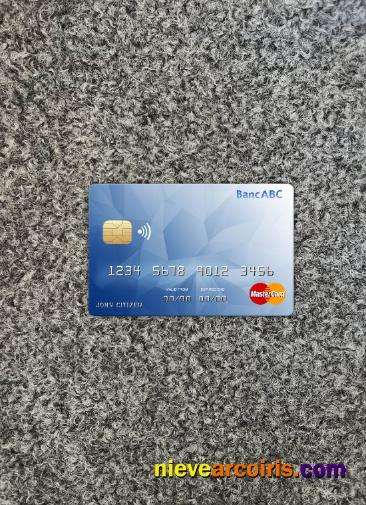 Botswana ABC Bank Mastercard Photolook Front Template
