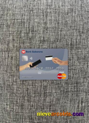 Botswana Bank Gaborone Mastercard Photolook Front Template