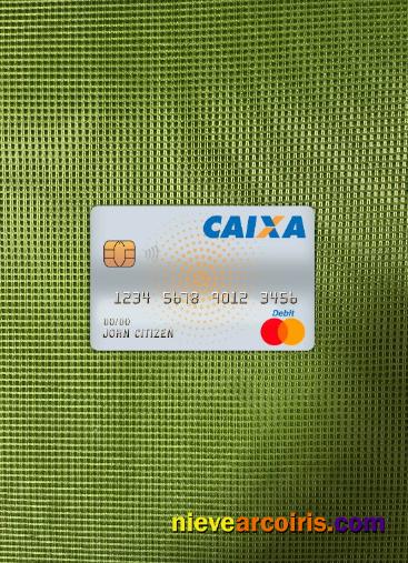 Brazil Caixa Bank Master Debit Card Photolook Front Template