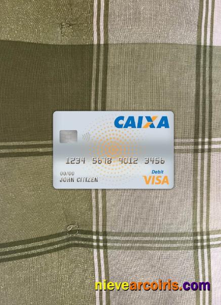 Brazil Caixa Bank Visa Debit Card Photolook Front Photolook