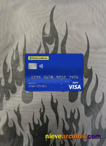 Brazil Banco Do Brasil Bank Visa Debit Card Photolook Front Photolook