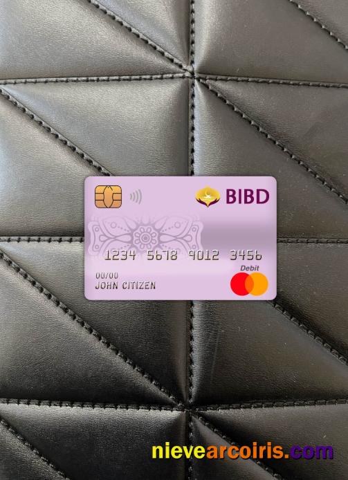 Brunei Bank Islam Brunei Darussalam Bank Mastercard Debit Card Photolook Front Photolook
