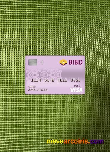 Brunei Bank Islam Brunei Darussalam Bank Visa Debit Card Photolook Front Preview