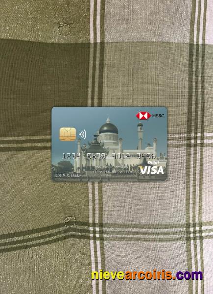 Brunei HSBC Bank Visa Card Photolook Front Sample
