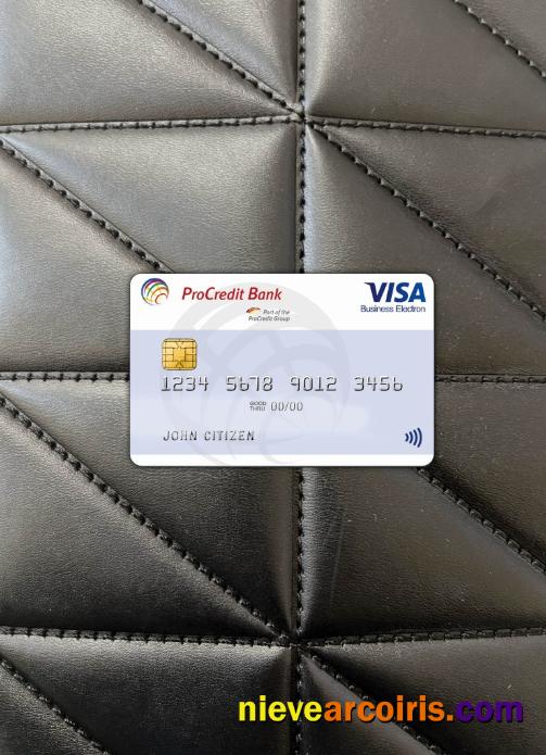 Bulgaria ProCredit Visa Electron Photolook Front Sample