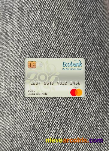 Burkina Faso Ecobank Bank Master Debit Card Photolook Front Photolook