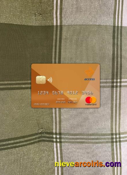 Burundi Access Bank Mastercard Photolook Front Template