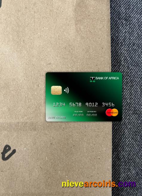 Burundi Africa Bank Mastercard Photolook Front Template