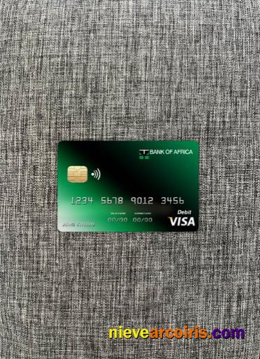 Burundi Africa Bank Visa Card Photolook Front Sample