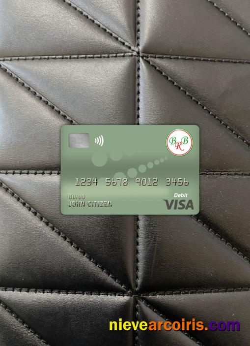 Burundi Bank Of The Republic Of Burundi Visa Debit Card Photolook Front Template
