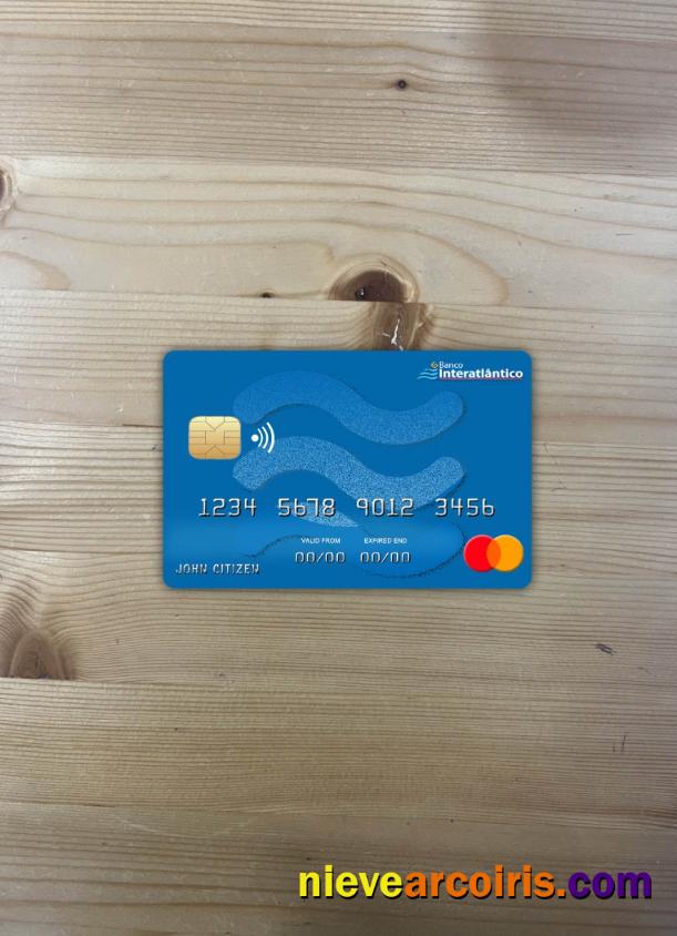 Cabo Verde Banco Inter Atlântico Bank Mastercard Photolook Front Sample