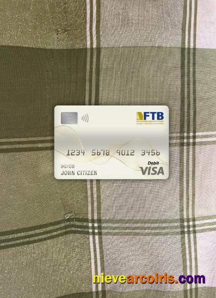 Cambodia Foreign Trade Bank Visa Debit Card Photolook Front Photolook