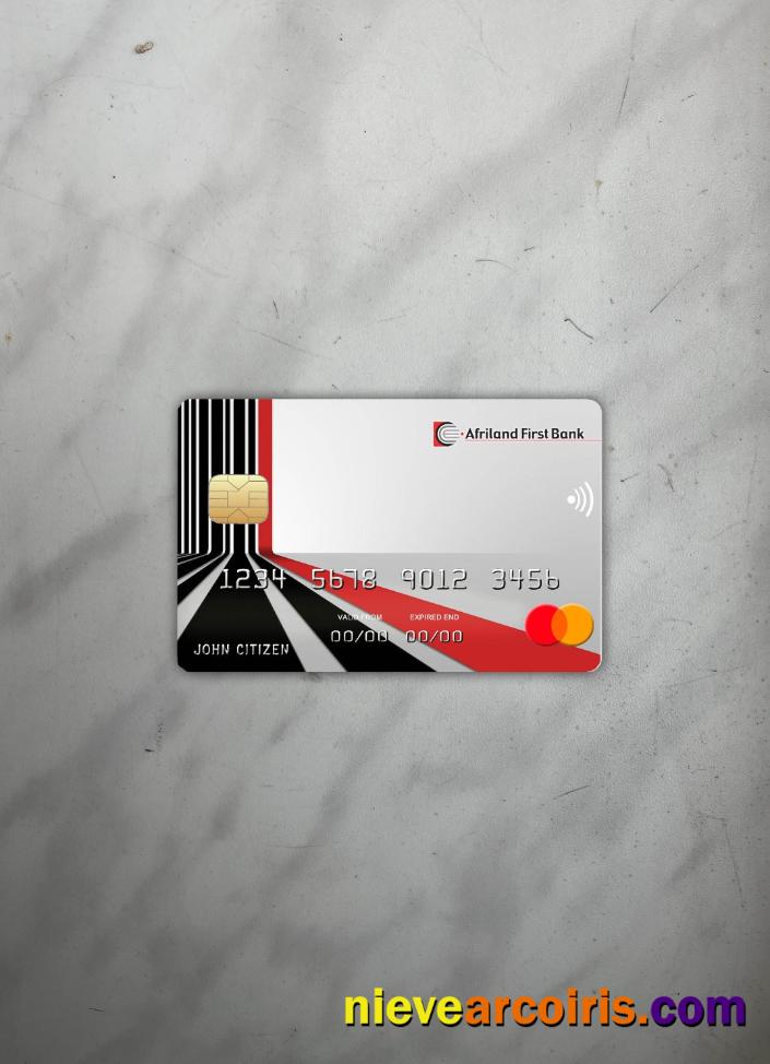 Cameroon Afriland First Bank Mastercard Photolook Front Sample