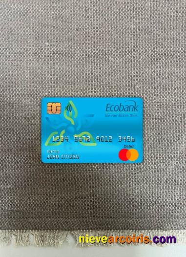 Cameroon Ecobank Bank Master Debit Card Photolook Front Preview