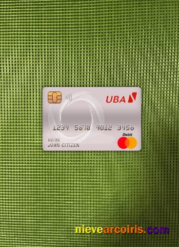 Cameroon UBA Bank Master Debit Card Photolook Front Sample