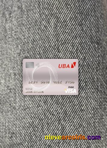 Cameroon UBA Bank Visa Debit Card Photolook Front Preview