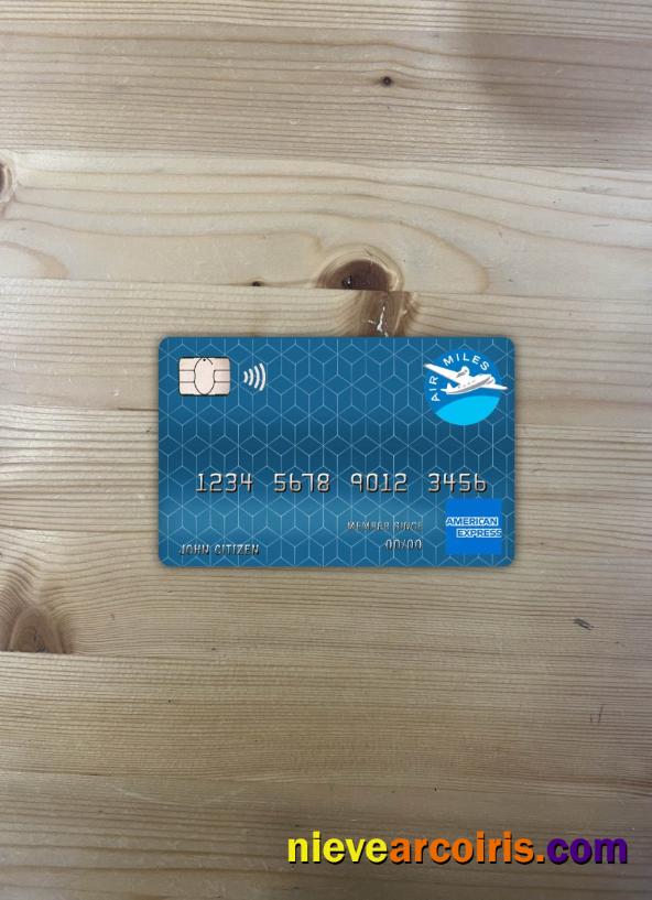 Canada American Express Air Miles Credit Card Photolook Front Preview