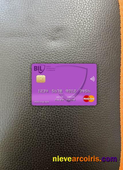 Canada Internationale Pour Le Centrafrique Bank Mastercard Photolook FRONT Template