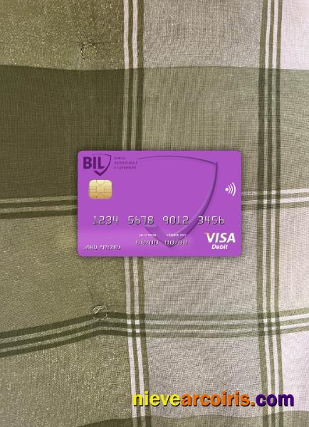 Canada Internationale Pour Le Centrafrique Bank Visa Card Photolook Front Preview