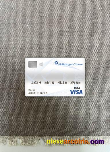 Canada JP Morgan Chase Bank Visa Debit Card Photolook Front Photolook