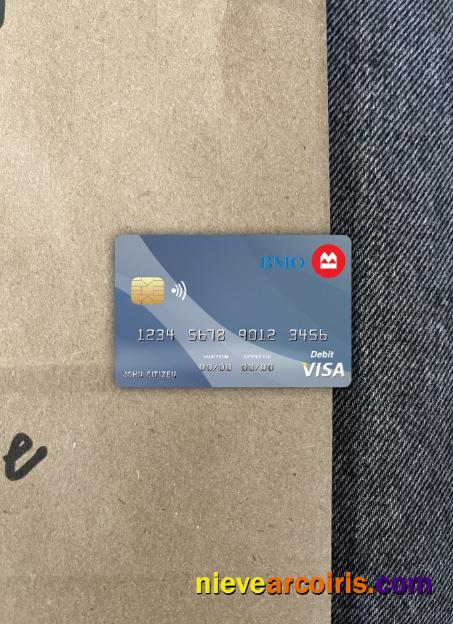Canada Montreal Bank Visa Card Photolook Front Template
