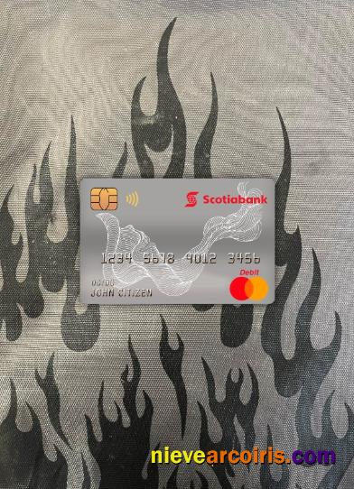 Canada Scotiabank Master Debit Card Photolook Front Template