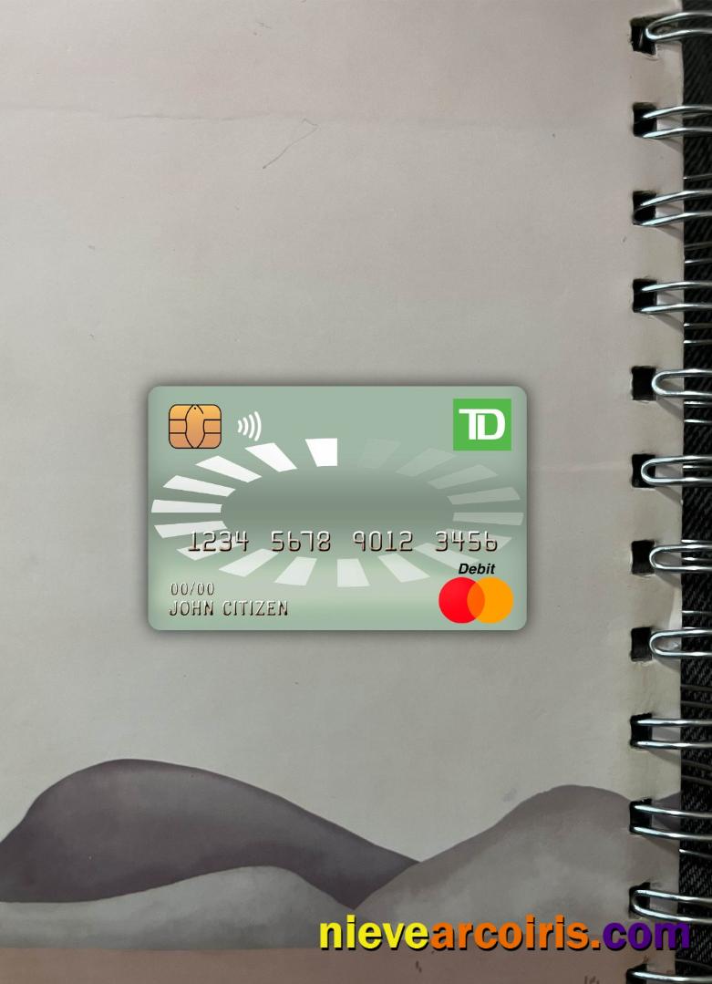 Canada TD Master Debit Card Photolook Front Preview