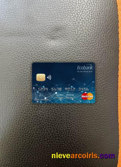 Central African Republic Ecobank Bank Mastercard Photolook Front Photolook
