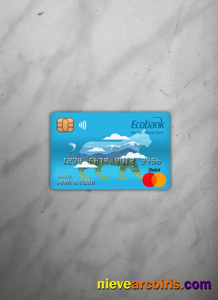 Central African Republic Ecobank Master Debit Card Photolook Front Photolook