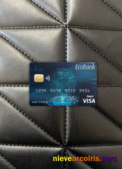 Chad Ecobank Visa Card Photolook Front Sample