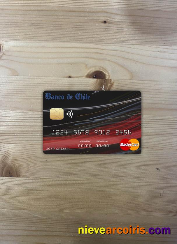 Chile Banco De Chile Bank Mastercard Photolook Front Photolook