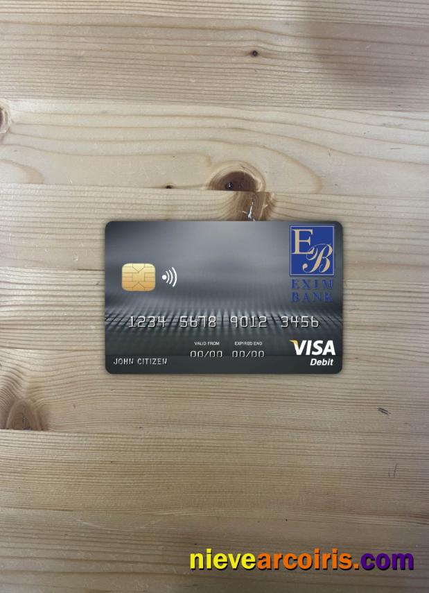 Comoros Exim Bank Visa Card Photolook Front Sample