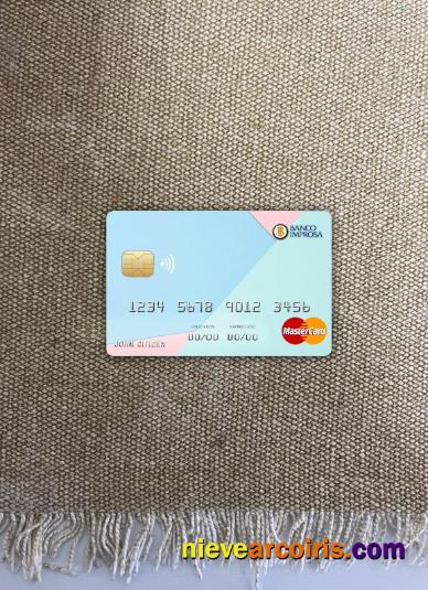 Costa Rica Improsa Bank Mastercard Photolook Front Sample