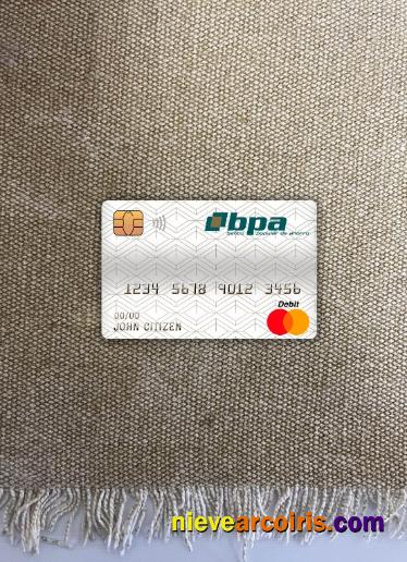 Cuba Banco Popular De Ahorro (bpa) Bank Master Debit Card Photolook Front Photolook