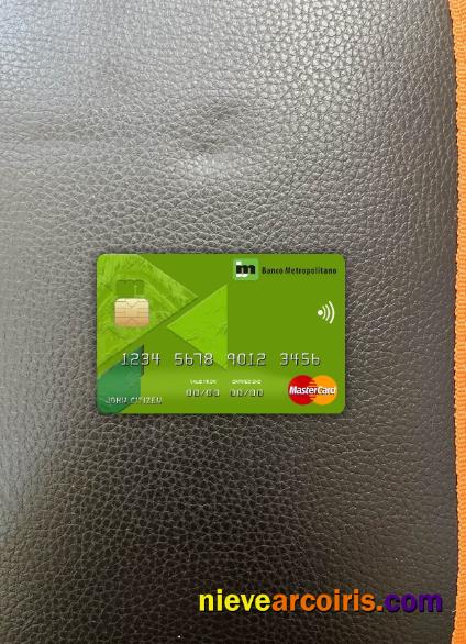 Cuba Metropolitano Bank Mastercard Photolook Front Preview