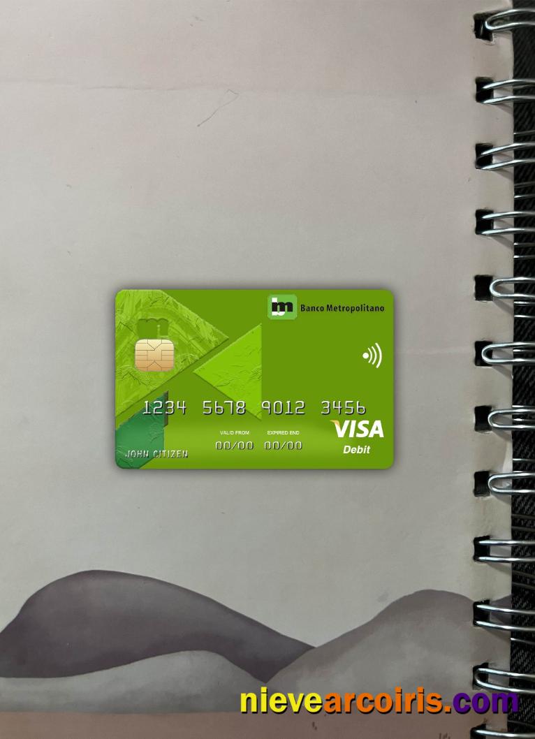 Cuba Metropolitano Bank Visa Card Photolook Front Preview